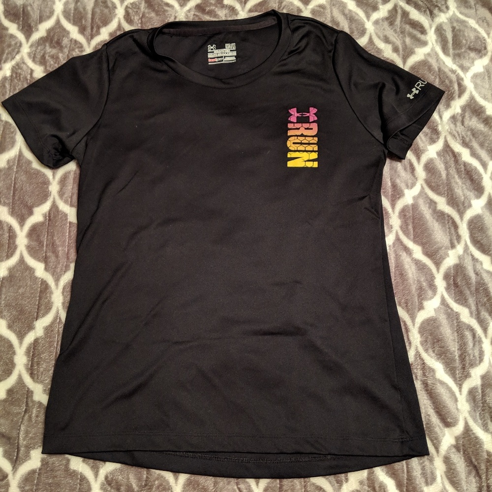 Black UA Running Top